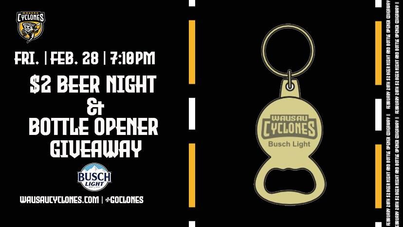 $2 Beer Night & Bottle Opener Giveaway