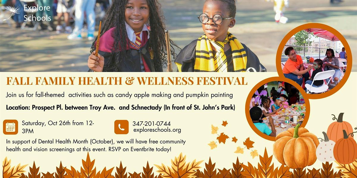 Explore Schools Fall Family Health and Wellness Festival