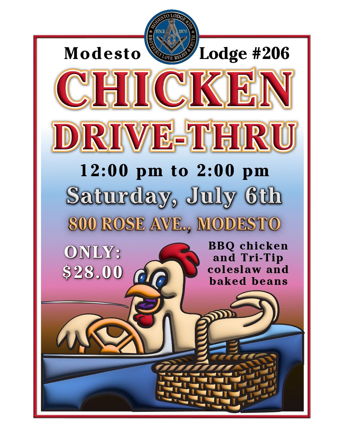 Chicken Drive-Thru Fundraiser
