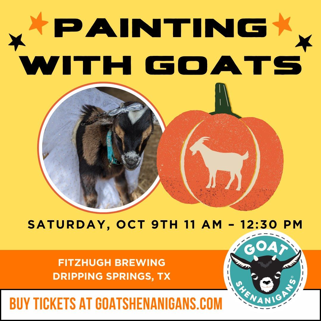 Painting with Goats at Fitzhugh Brewing