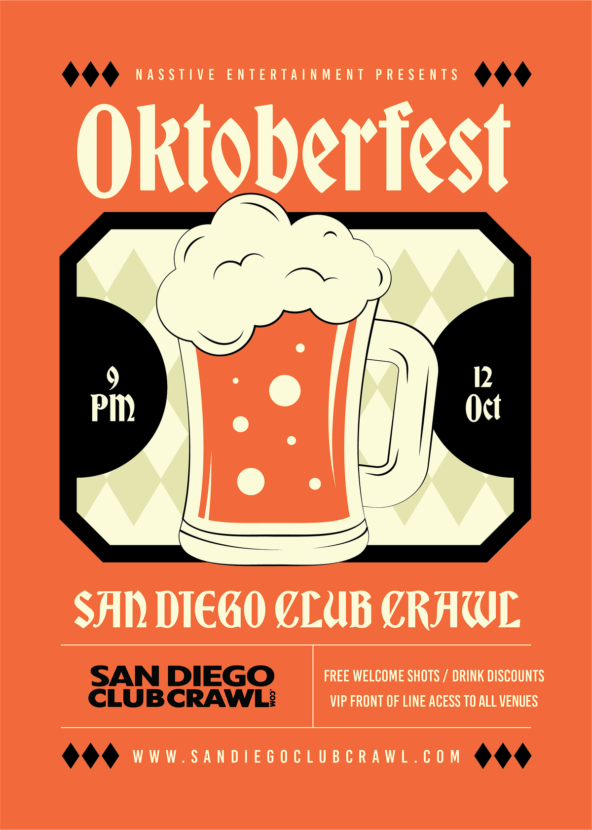 OKTOBERFEST San Diego Club Crawl - Saturday, October 12th!