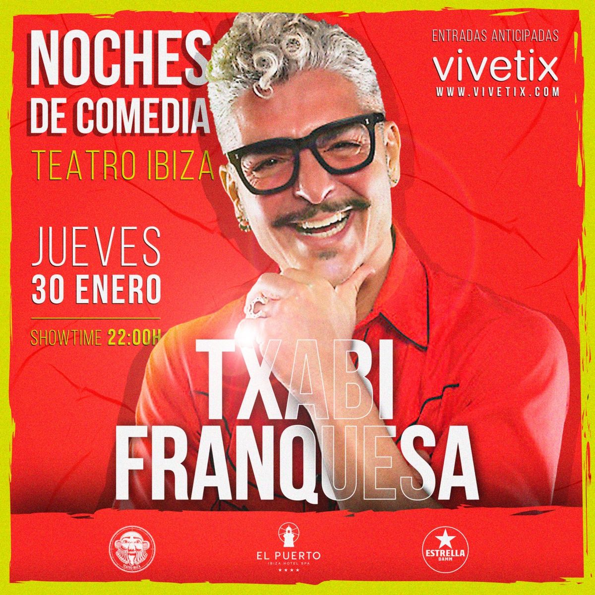 \u00a1 Noche de Comedia con Txabi Franquesa en el Teatro Ibiza !