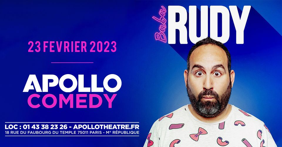 BABA RUDY \u2022 Apollo Comedy, Paris \u2022 23 f\u00e9vrier 2023