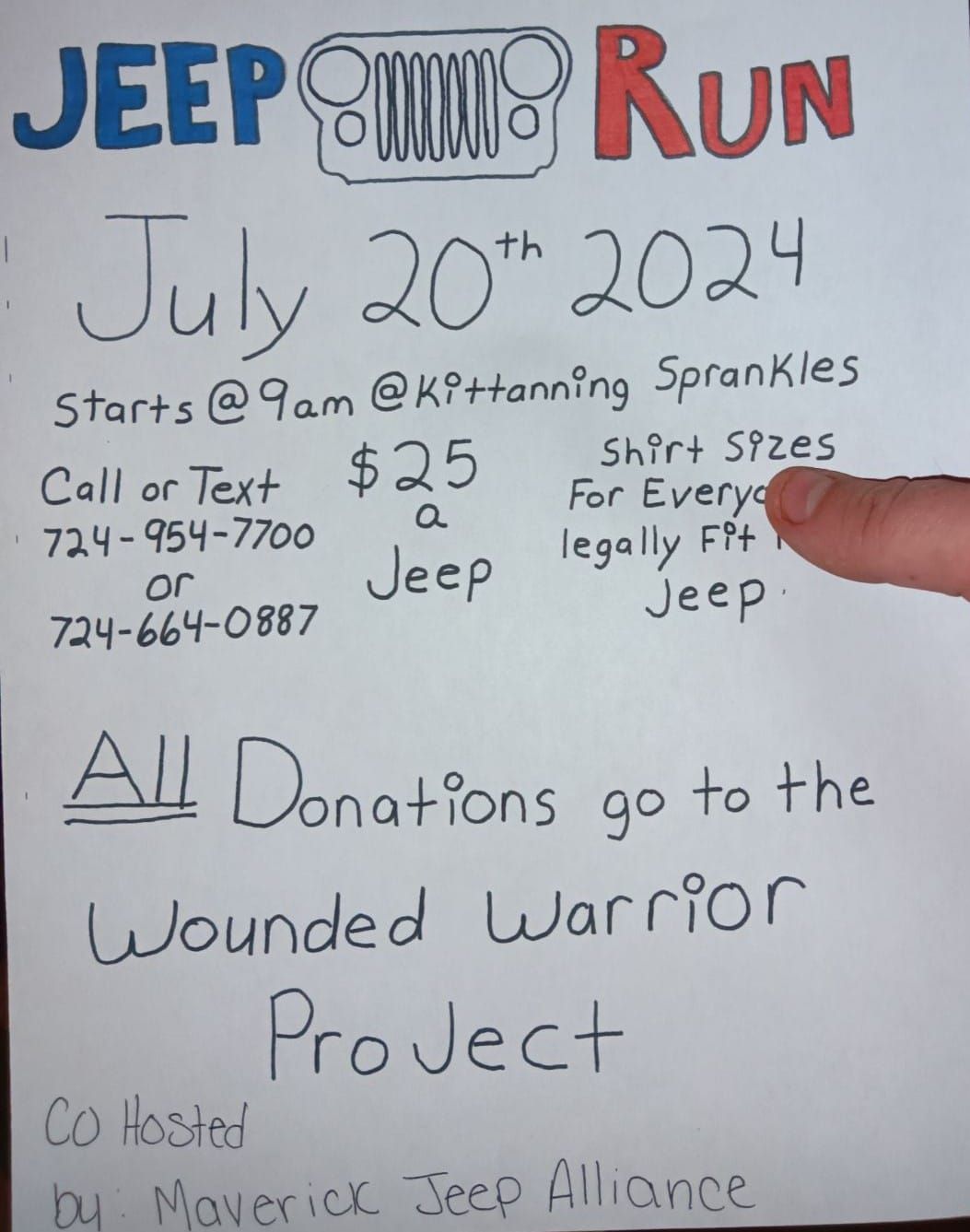 Wounded Warriors Jeep run