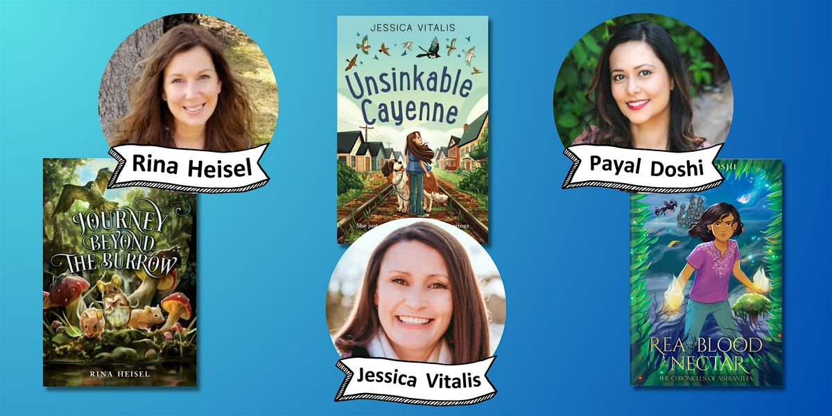 Animals and Middle Grade with Jessica Vitalis, Rina Heisel, and Payal Doshi