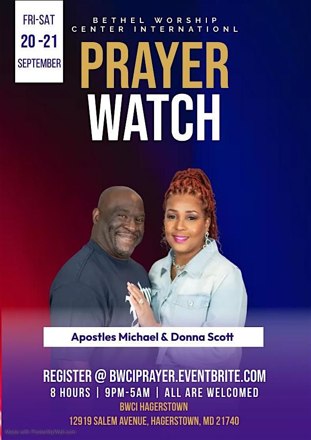 BWCI 8 Hour Prayer Watch | September 20-21