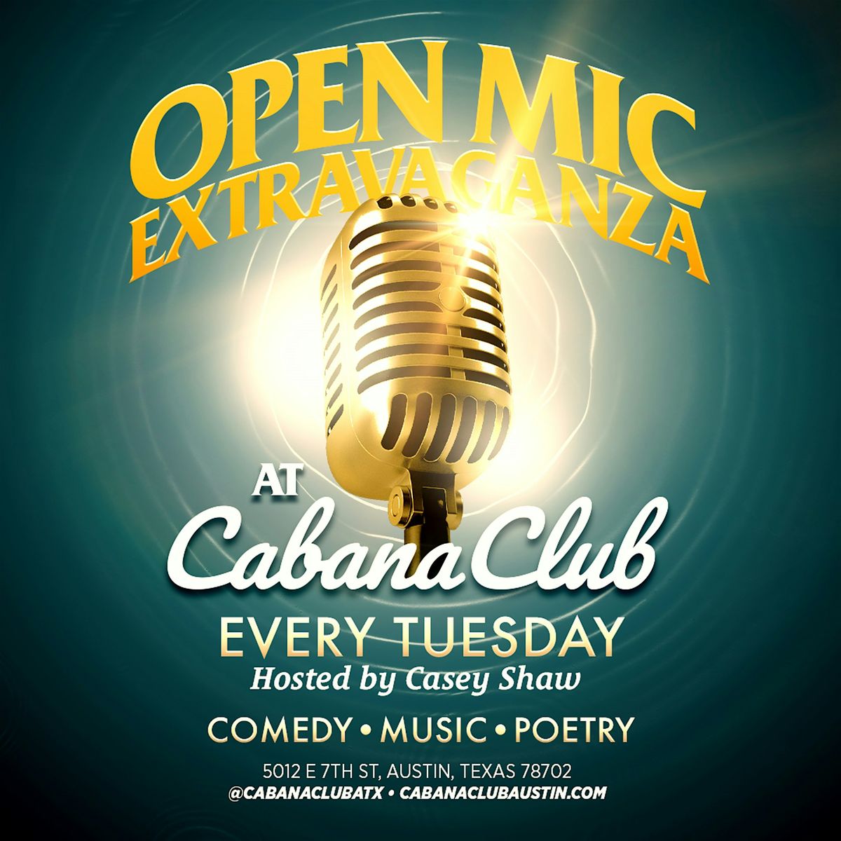 Open Mic Night at Cabana Club