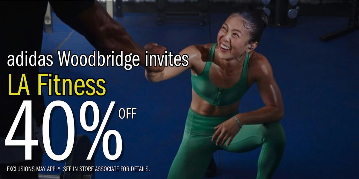 Calling ALL LA Fitness Members! 40% off adidas Corporate Store