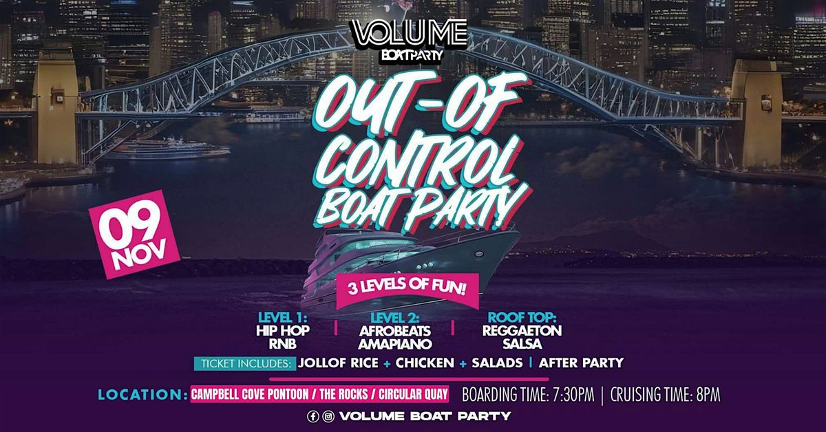 VOLUMEBoat Party 3 Levels of - HIP-HOP - AFROBEATS  - AMAPIANO & REGGAETON!