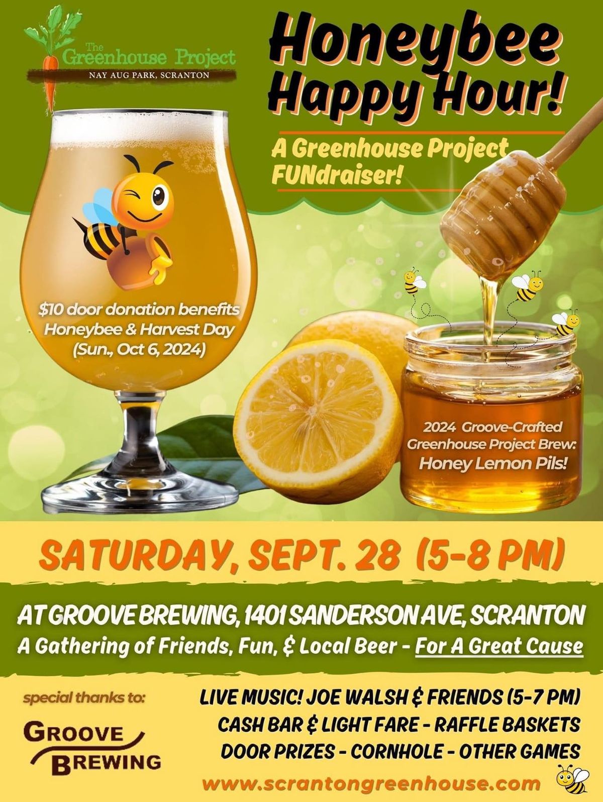 Honeybee Happy Hour at Groove Brewing