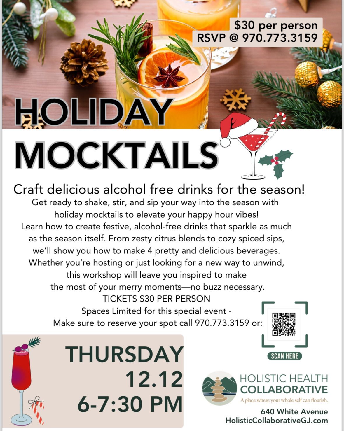 Holiday Mocktail Crafting ?\u2744\ufe0f