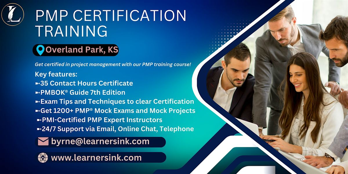 Confirmed 4 Day PMP exam prep workshop in Overland Park, KS