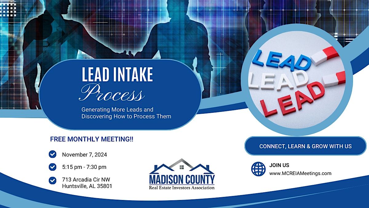 Why You Need A Lead Intake Process!!!
