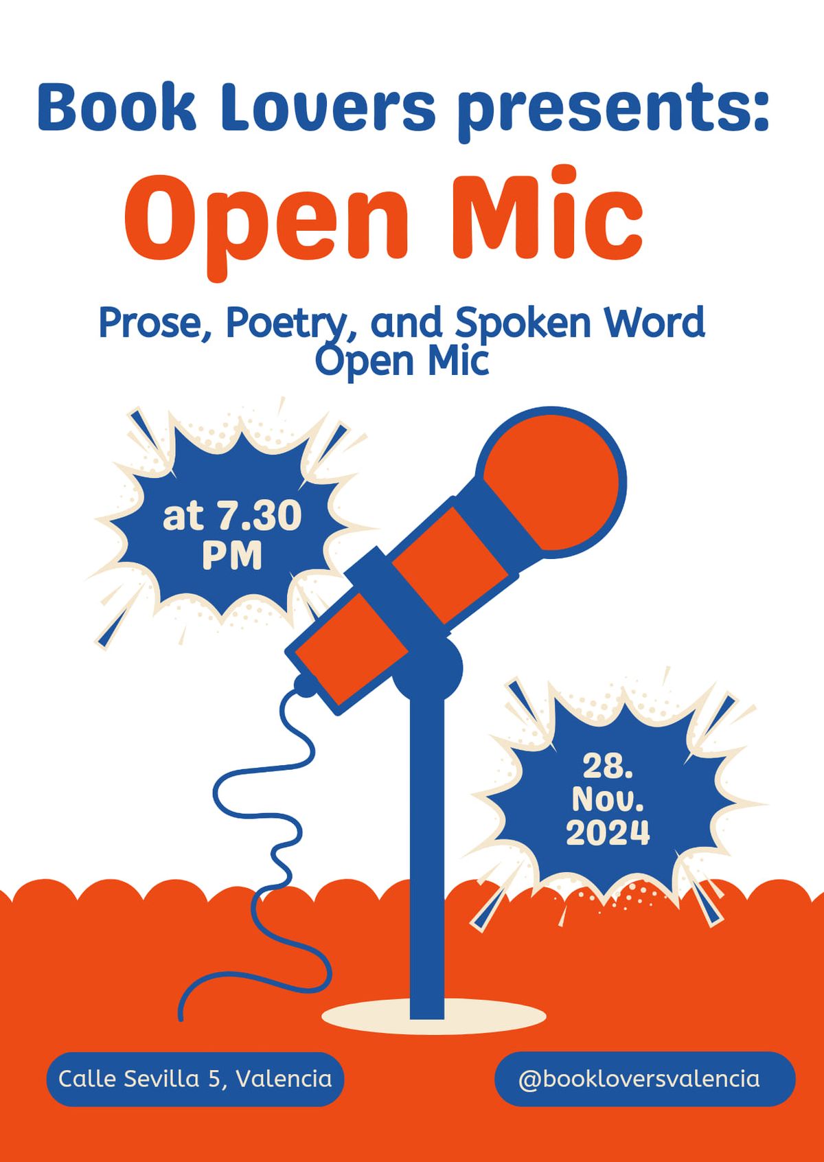 Book Lovers' Open Mic