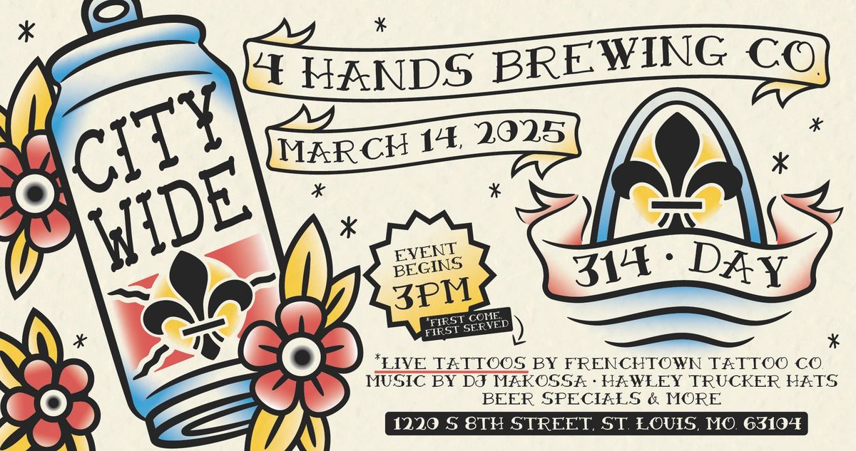 314 Day at the 4 Hands Brewery & Tasting Room