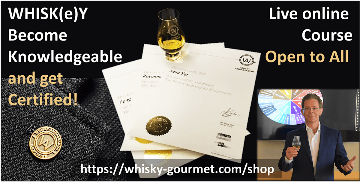 Become whiskey certified: open to all - accredited course