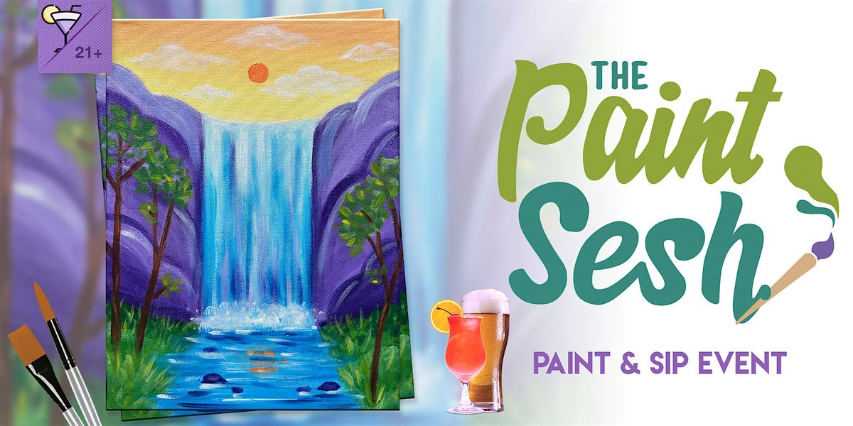Paint & Sip Painting Event in Cincinnati, OH \u2013 \u201cChasing Waterfalls\u201d at QCR