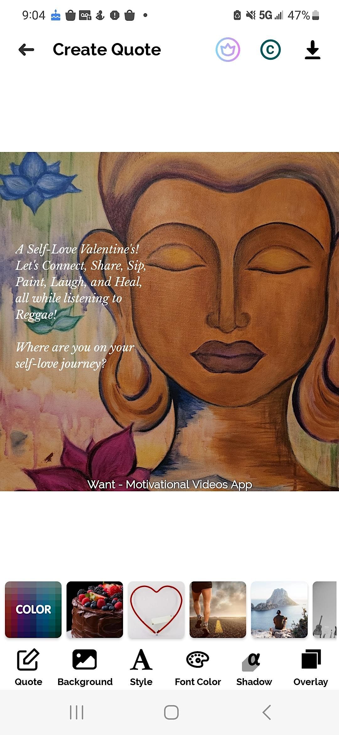 A SelfLove Proclamation Valentines Day! Heal, Paint, Sip, Laugh