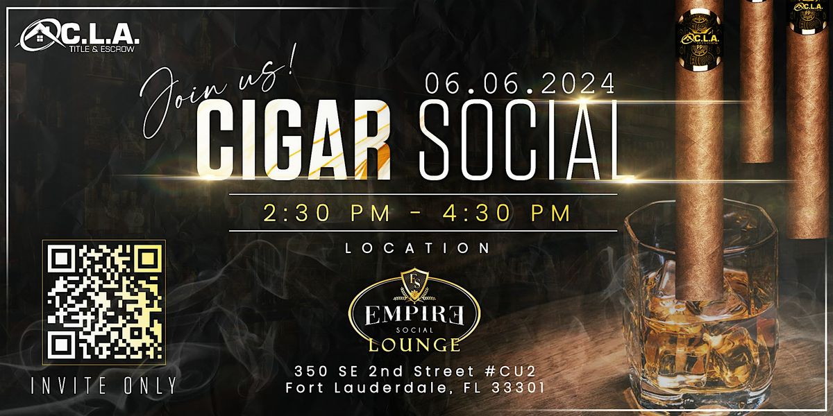Cigar Social with CLA Title