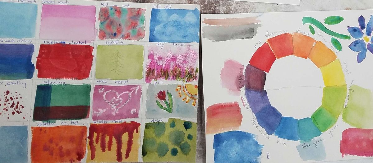 Watercolor Wednesday at TASI (Intermediate \/ Portraits)