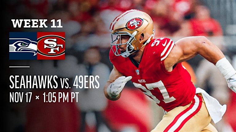 49ers vs SEAHAWKS BUS R\/T FROM NORTH BEACH IN SF TO LEVI'S STADIUM 11\/17\/24