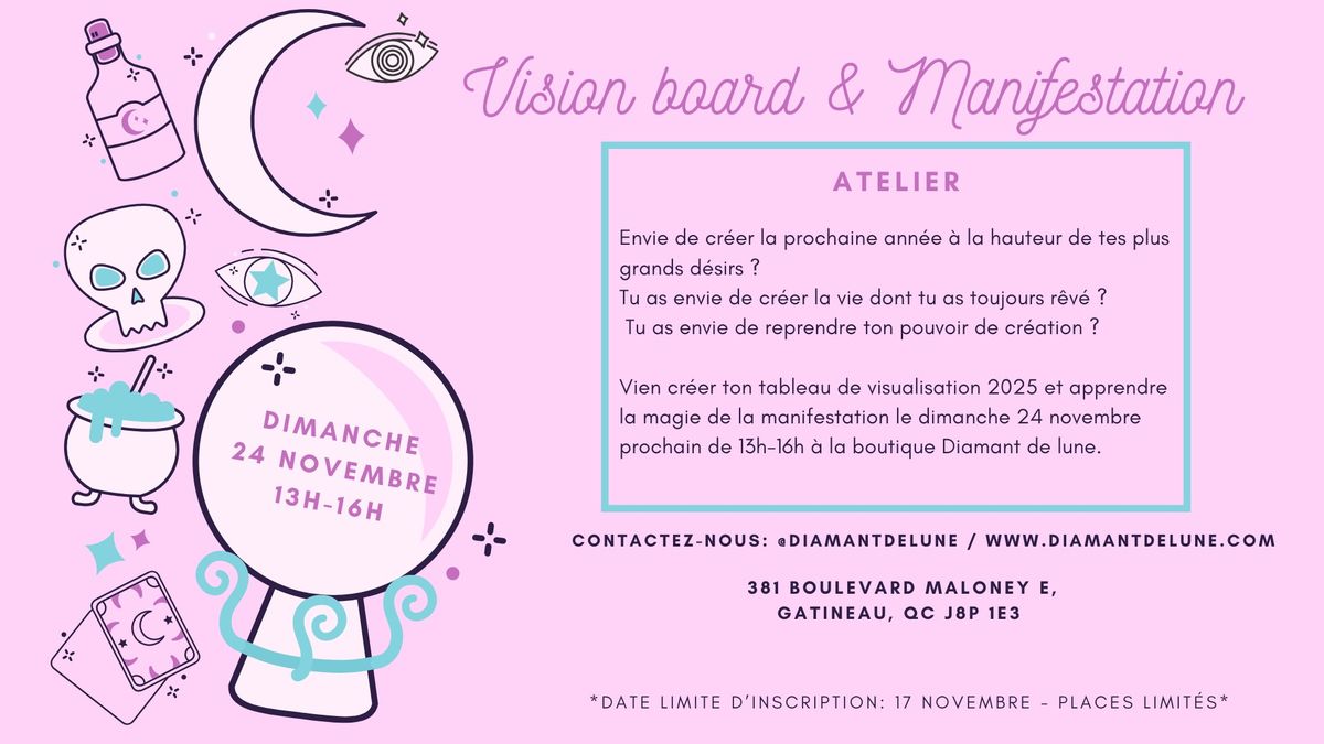 Atelier Vision board & Manifestation 