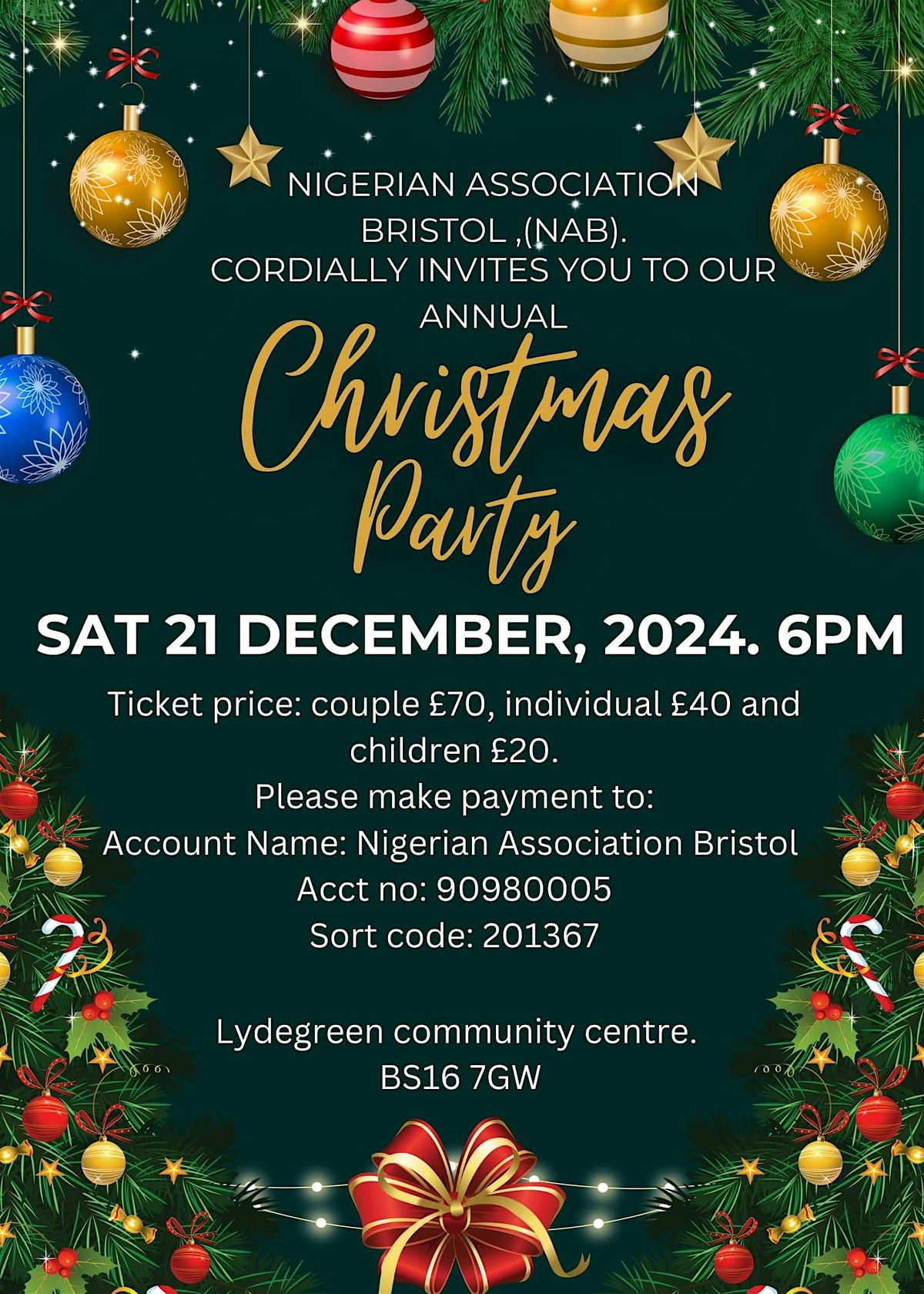 Nigerian Association Bristol Christmas Party