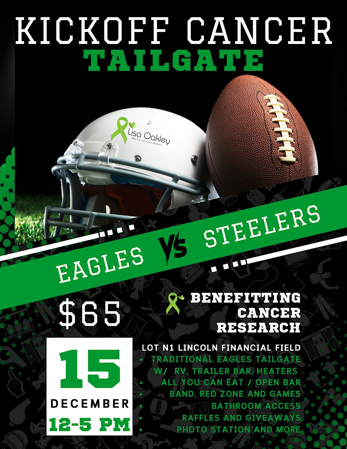 Eagles vs Steelers Kickoff Cancer Tailgate