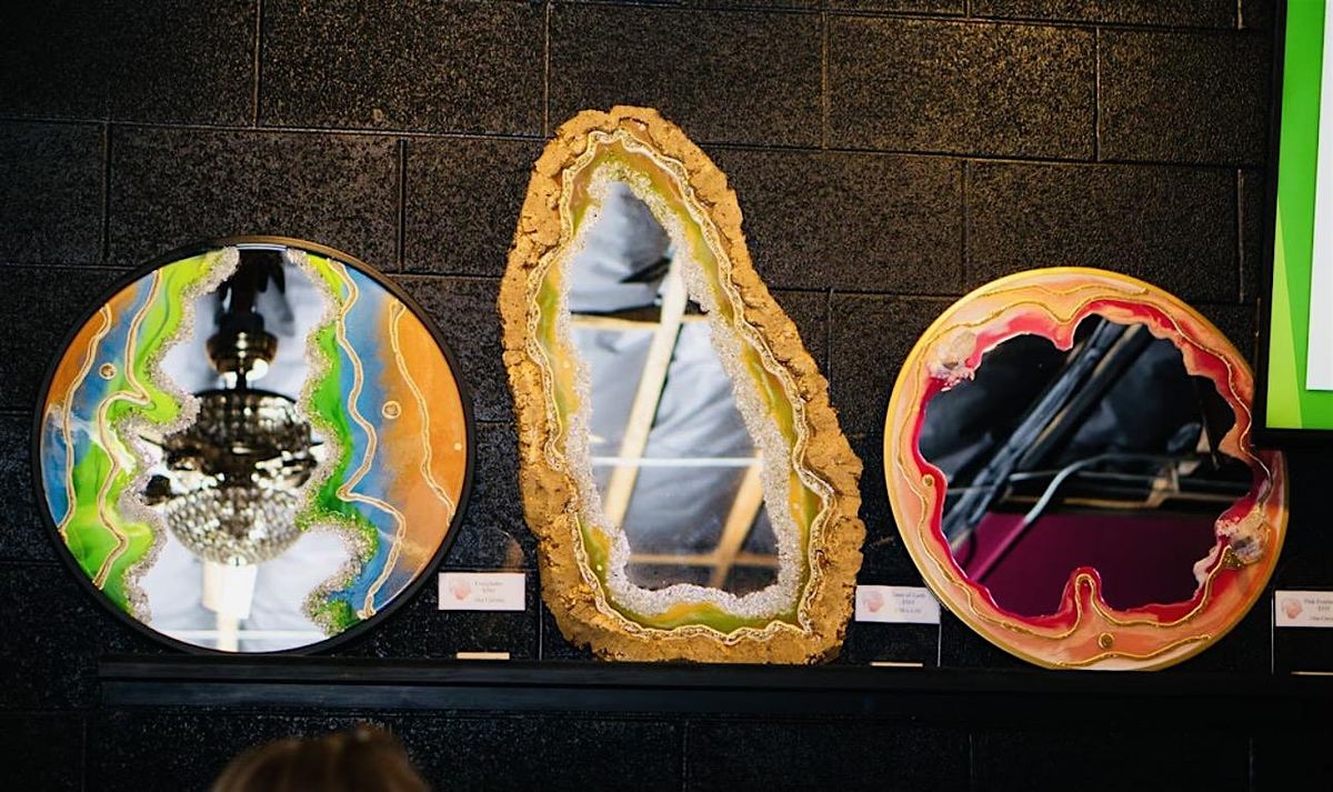 Resin Geode Mirrors: Mother's Day  Self Care &  Love Celebration