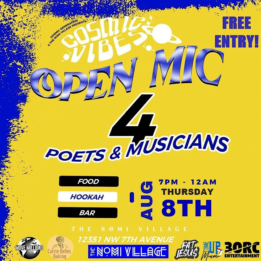 Cosmic Vibes: Open Mic Night