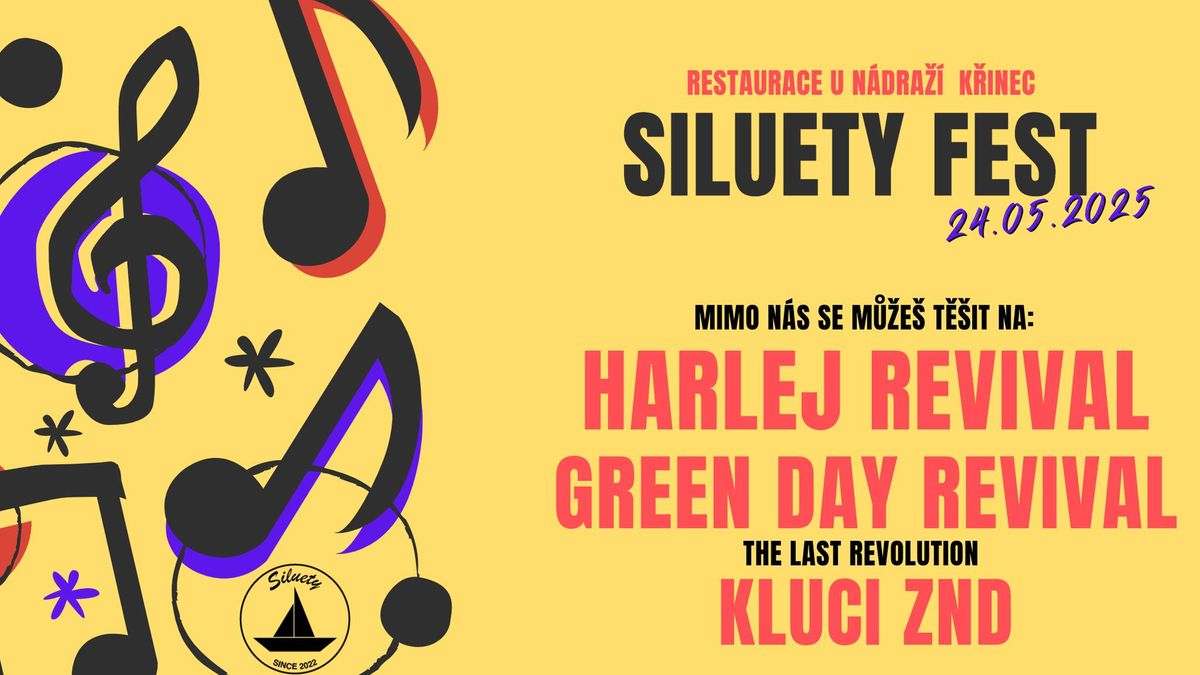 SILUETY FEST 2025 - 1. ro\u010dn\u00edk kapeln\u00edho festivalu \/\/ 24.5.2025