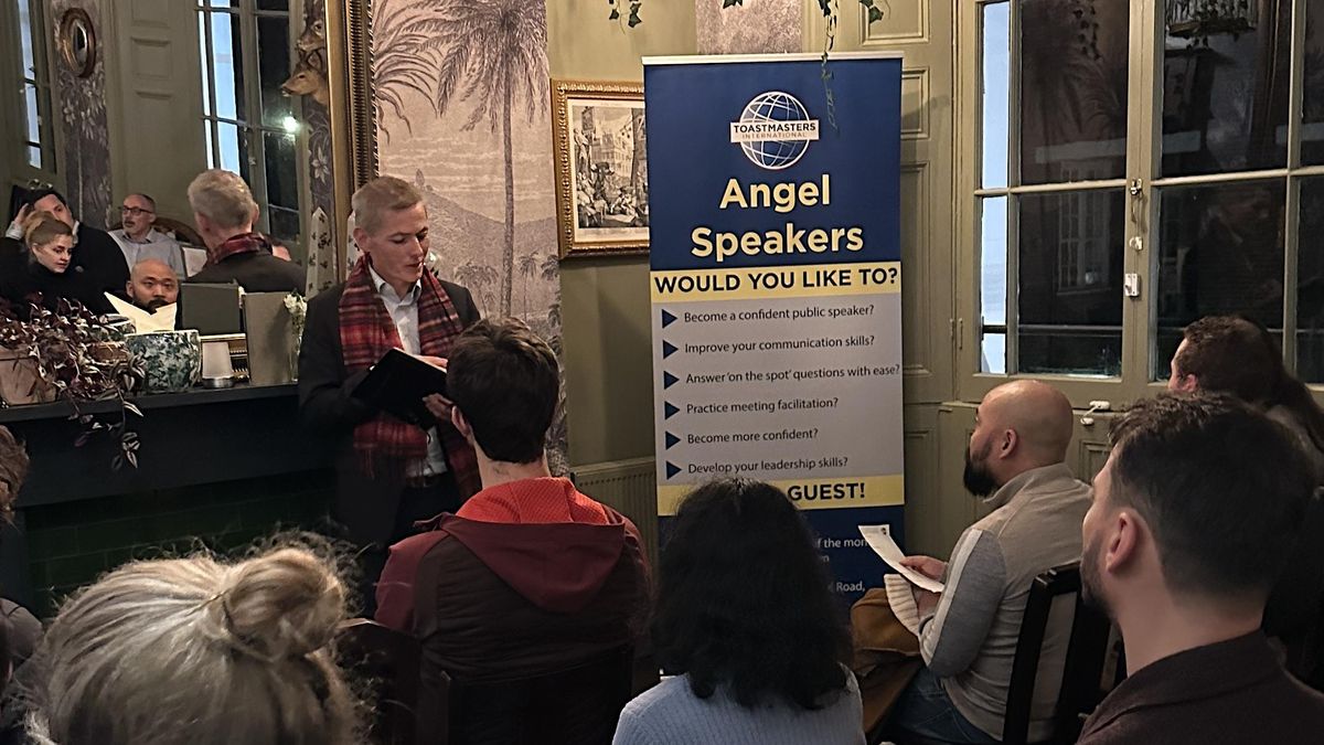 Practice public speaking with Angel Speakers London