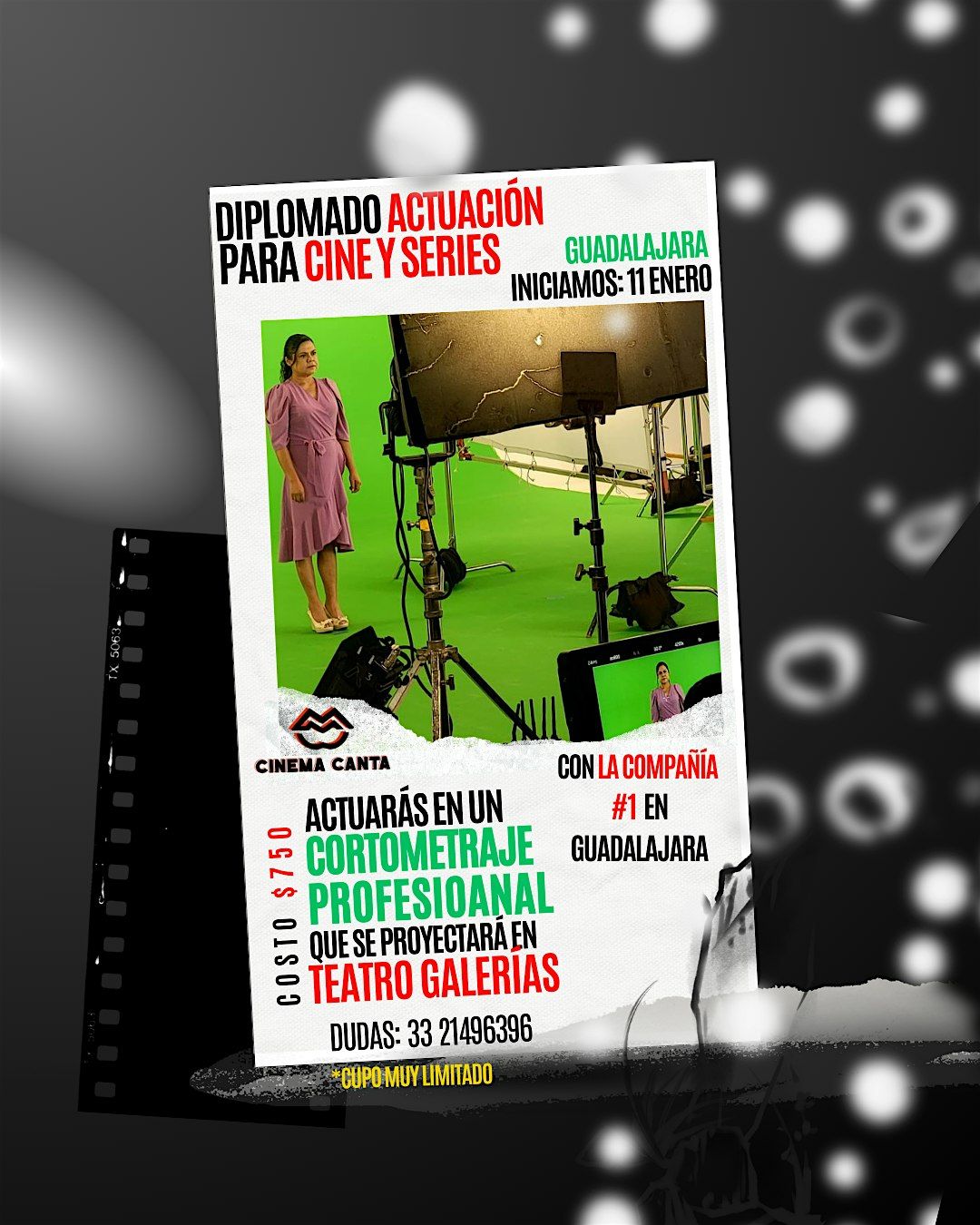 Cinema Canta Presenta: Diplomado actuaci\u00f3n para cine y series