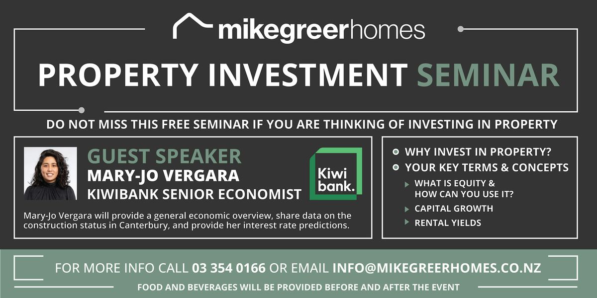 Mike Greer Homes - Intro to Property Investment Seminar