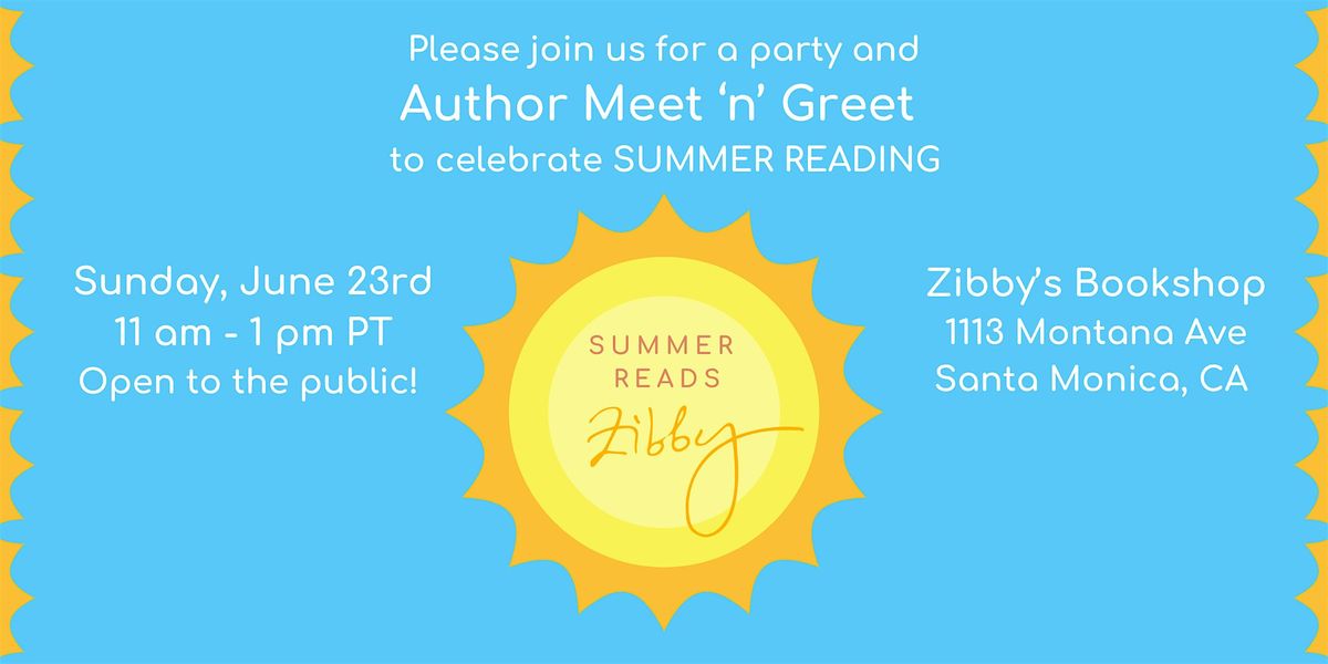 Zibby's Summer Reading Kickoff Party!