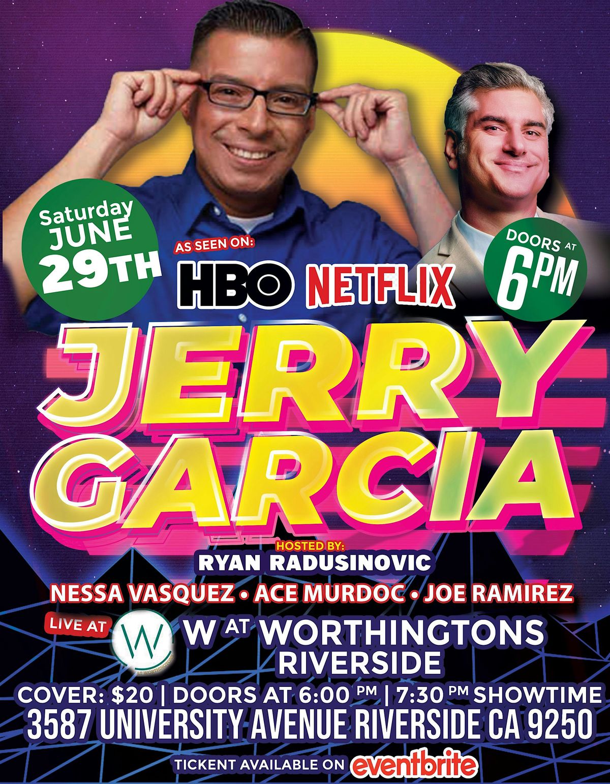 Jerry Garcia Live at the W at Worthington's Downtown Riverside