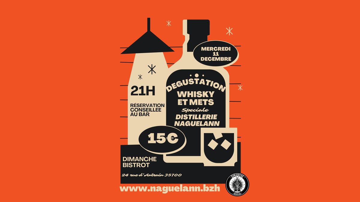 \u2605 D\u00c9GUSTATION WHISKY ET METS \/\/ DISTILLERIE NAGUELANN \u2605 \u00e0 DIMANCHE BISTROT