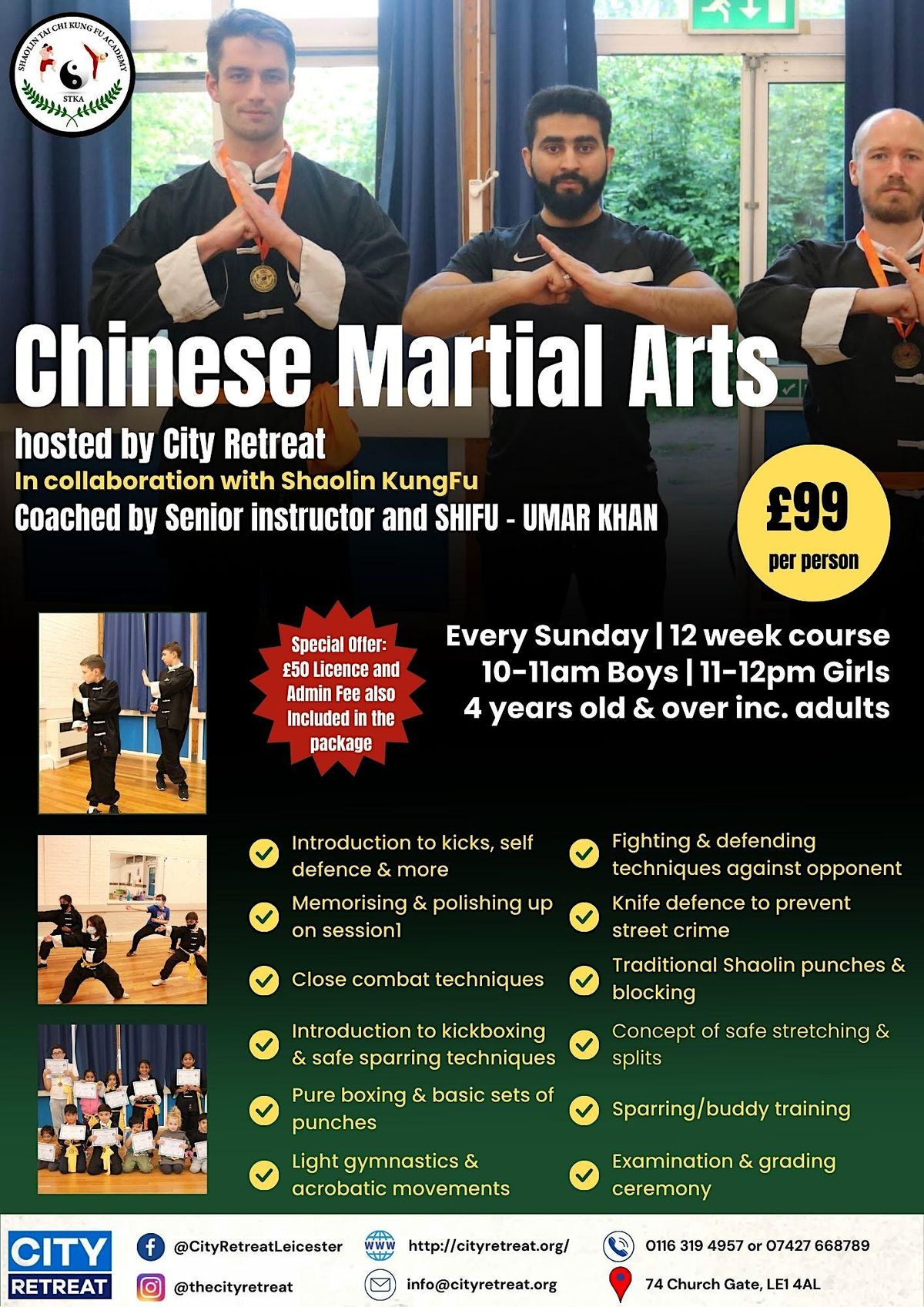 Chinese Martial Arts hosted by City Retreat
