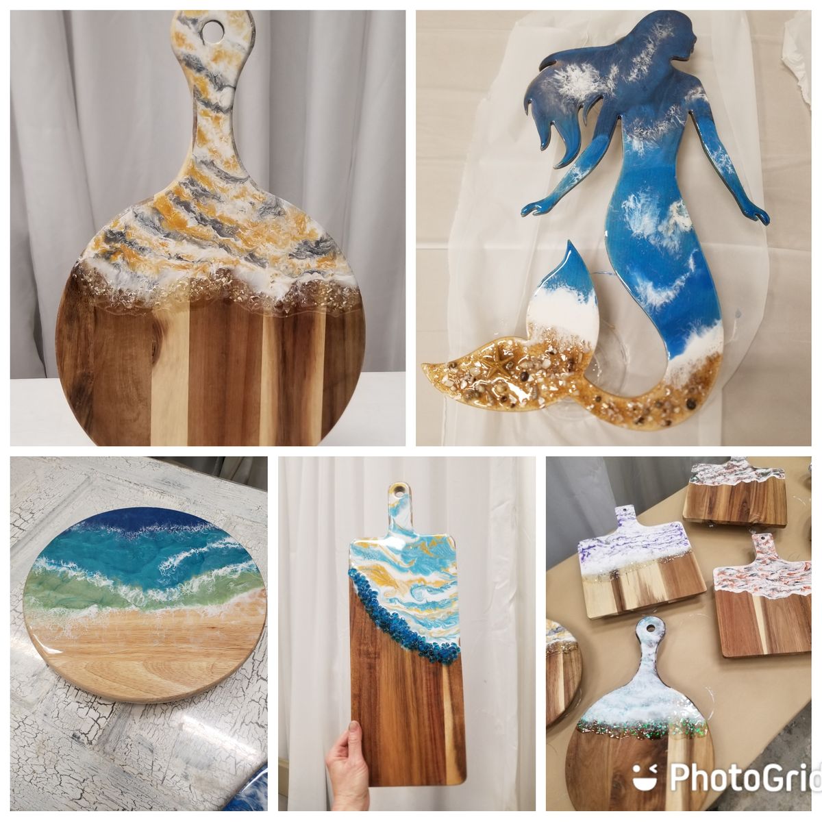 Wednesday May 8th Resin Wave Mermaid Decor Class