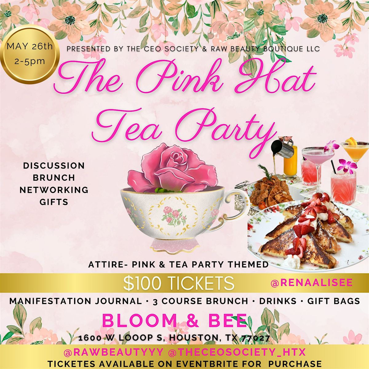 PINK HAT TEA PARTY