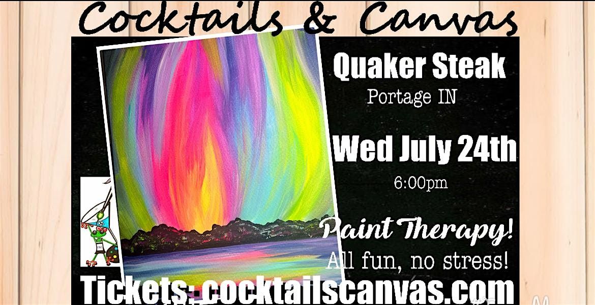 "Nautical Northern Lights" Cocktails and Canvas Painting Art Event