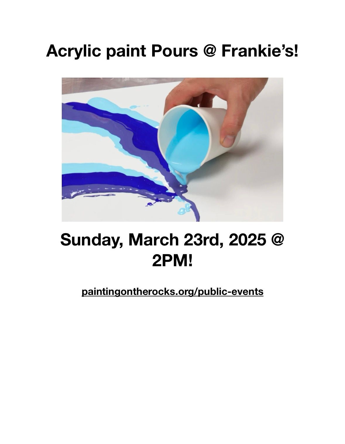 Acrylic Paint Pour @ Frankie Martin's!