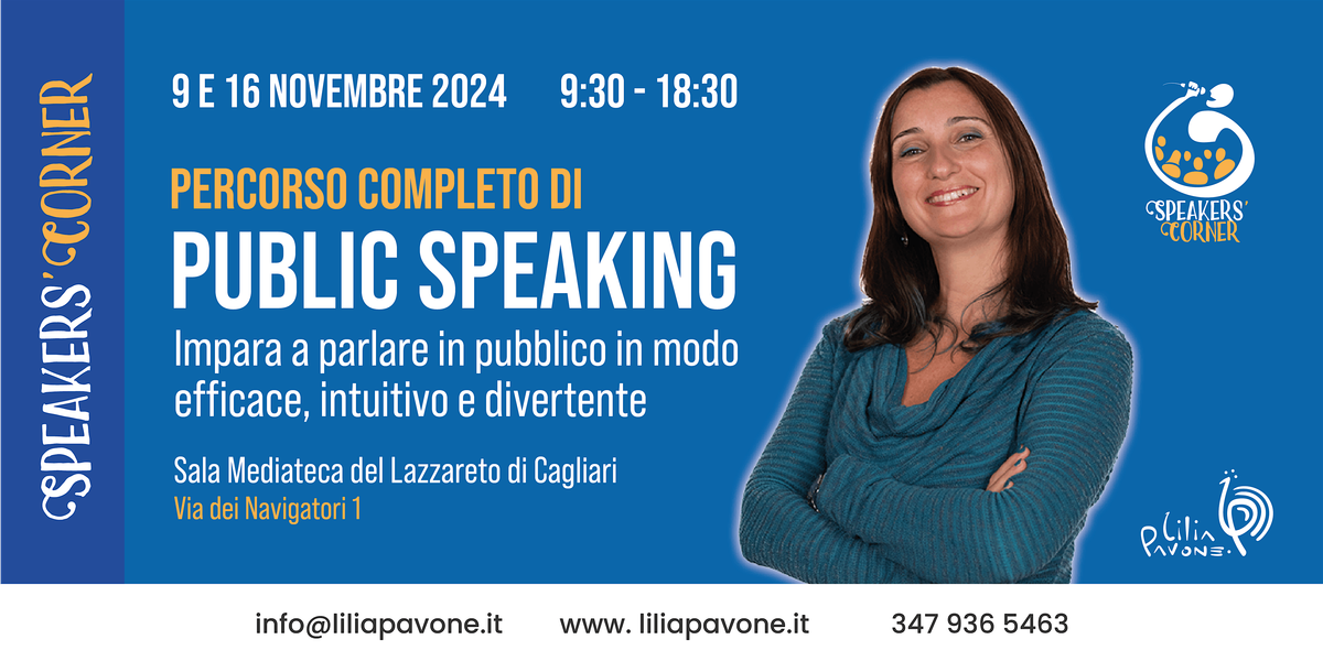 SPEAKERS' CORNER - Corso completo di PUBLIC SPEAKING