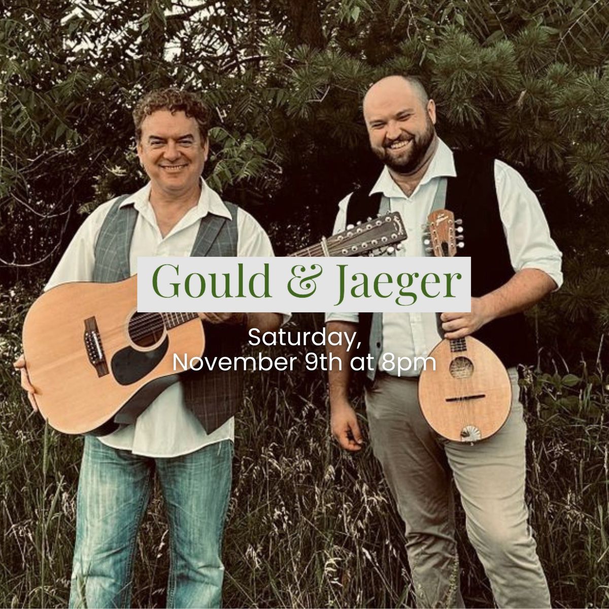 Free Live Music - Gould & Jaeger! 