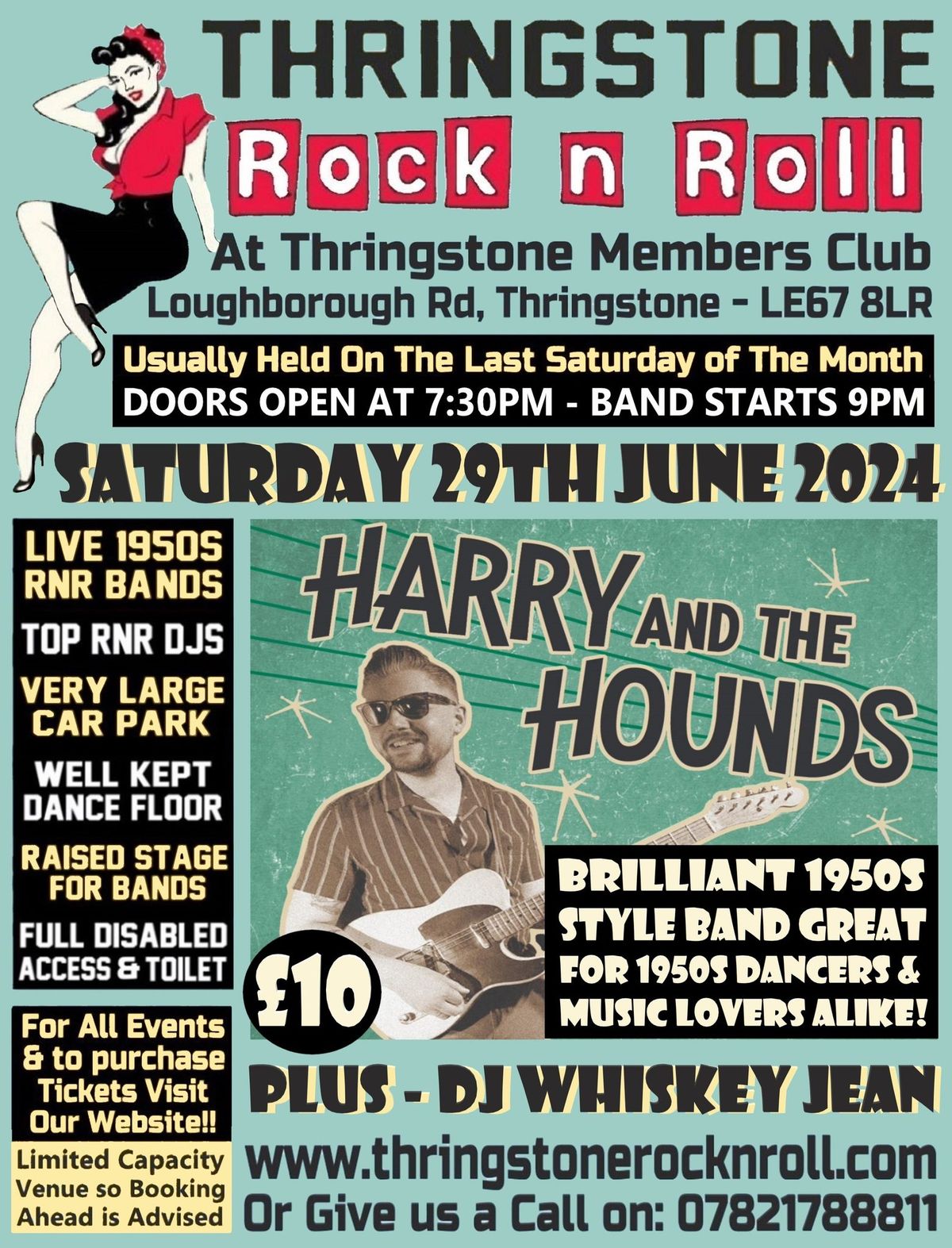 Harry & The Hounds @ Thringstone RnR - Leicestershire - LE67 8LR - \u00a310
