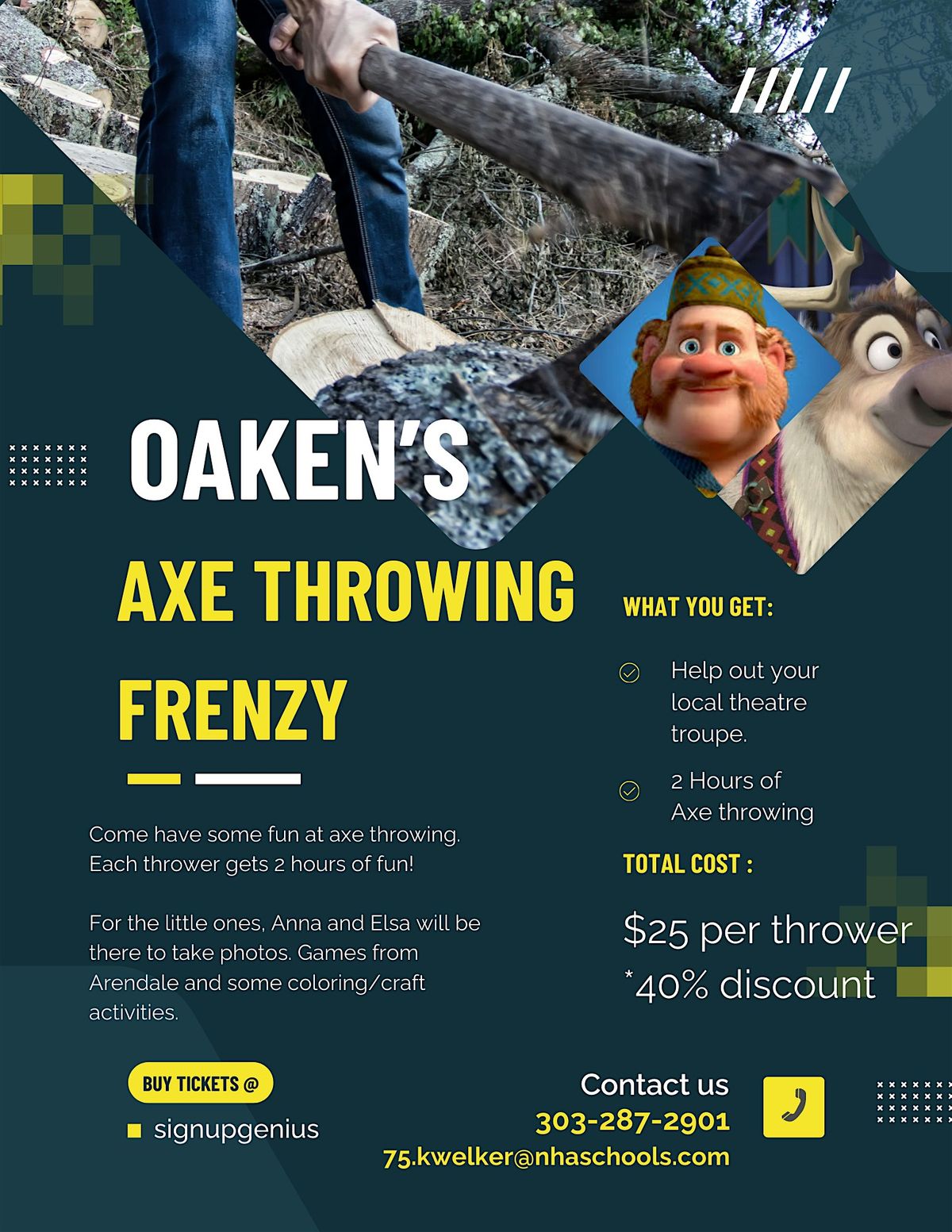 Landmark Academies' "Oaken's Axe Throwing"