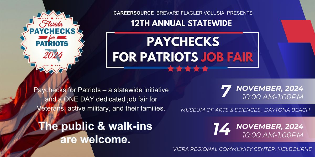 12th Annual Paychecks for Patriots 2024