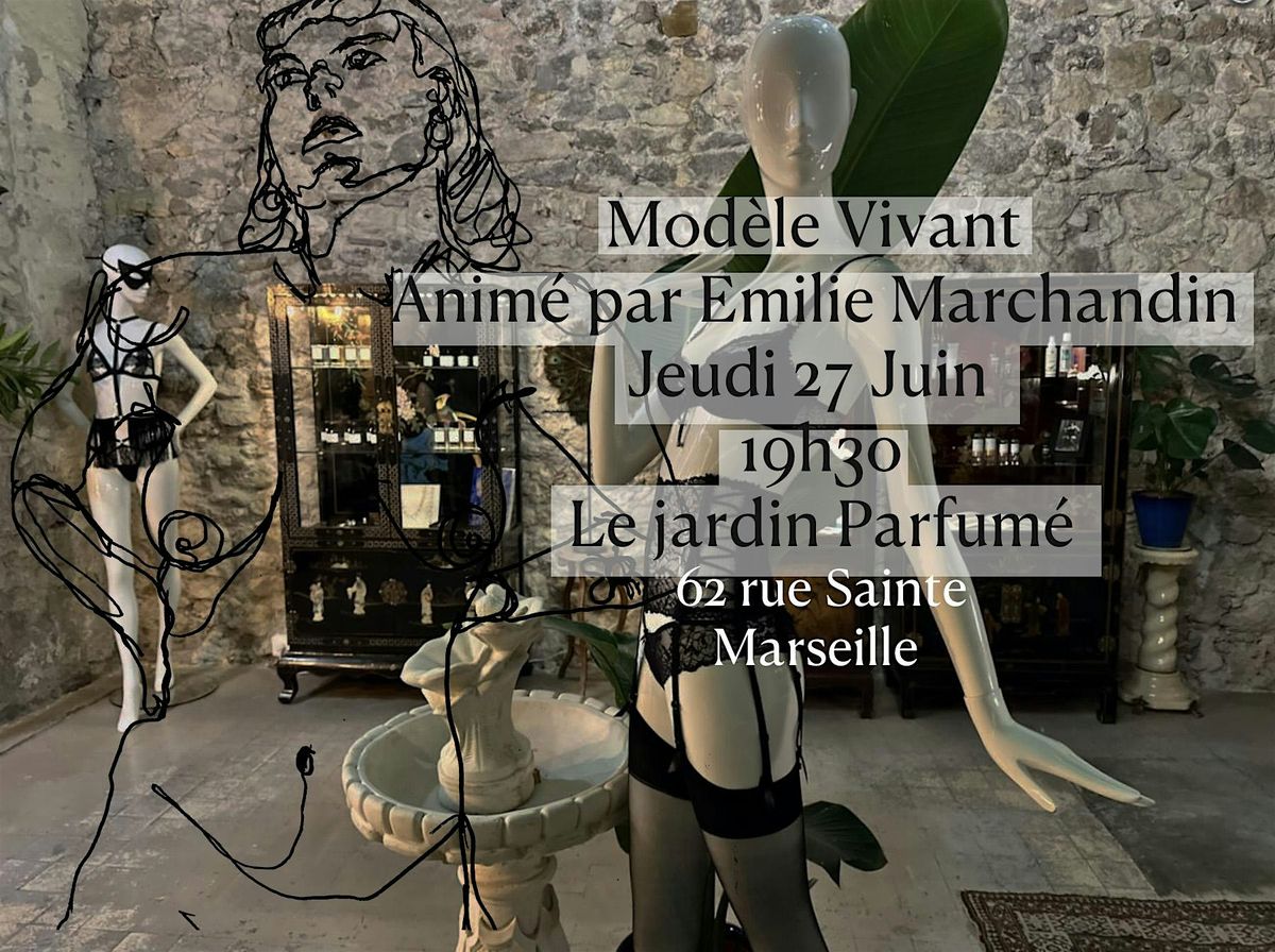 Mod\u00e8le Vivant Emilie Marchandin X Le Jardin Parfum\u00e9