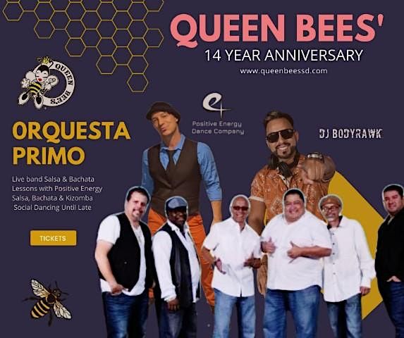 QUEEN BEE'S 14TH ANNIVERSARY SALSA \/BACHATA PARTY
