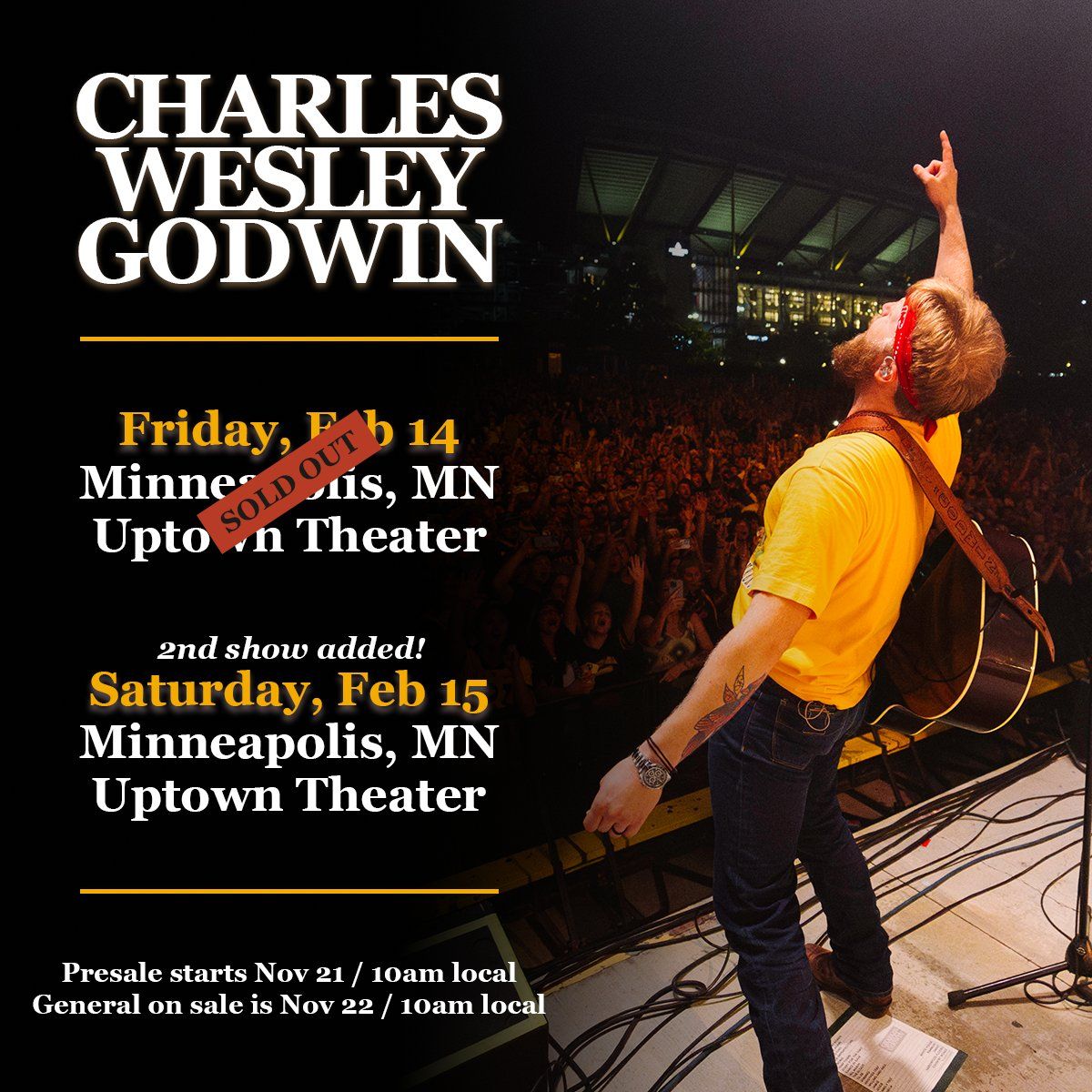 Charles Wesley Godwin at Uptown Theater Minneapolis